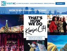 Tablet Screenshot of holiday.visitkc.com